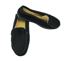 Alpine Swiss Yukon Men Suede Shearling Moccasin Slippers Sz 7