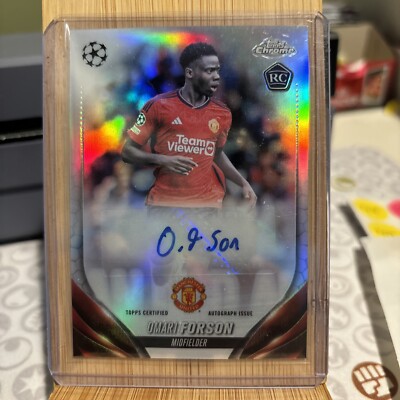 2023-24 Topps Chrome UEFA Omari Forson RC Auto Refractor
