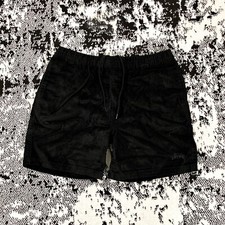 STUSSY WIDE WALE CORD SHORTS BLACK - 34