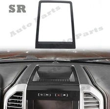 For Ford F150 15-20 Abs Carbon Fiber Center Console Storage Box Trim Cover Frame