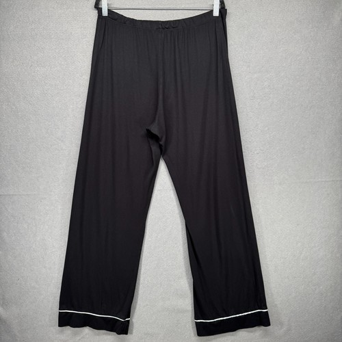 Cosabella Pajama Pants Womens Size M Black PJ Bottoms Lounge Pima Cotton Modal - Picture 2 of 11
