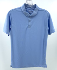 Nautica Boys' Big School Uniform Short Sleeve Polo Shirt, Blue , L 14/16