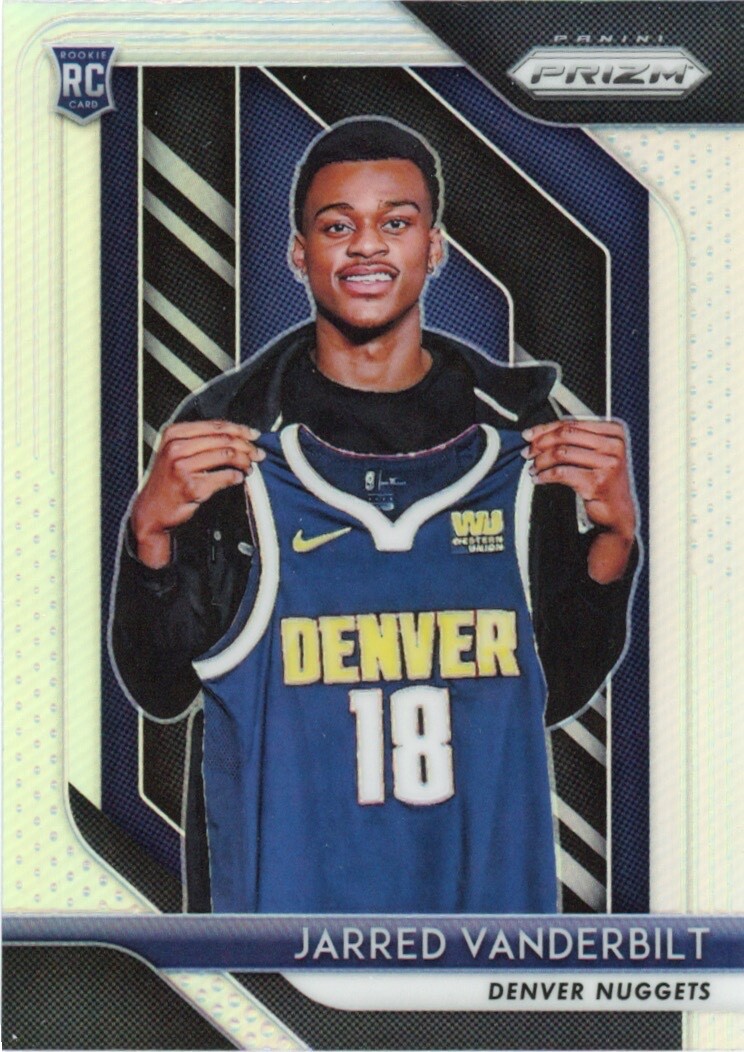 2018 Panini Prizm #42 Jarred Vanderbilt Rookie Silver Prizms Silver NM-MT