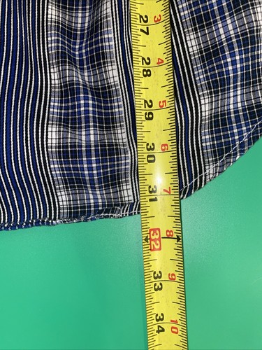 Levi’s Herren Large Langarm schwarz blau kariert Knopfleiste Freizeithemd. - Bild 7 von 8