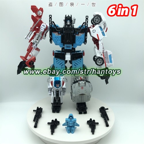 HZX 6 EN 1 Defensor & Bruticus & Superion Devastator Conjuntos IDW Figura de Acción Juguetes - Imagen 6 de 29