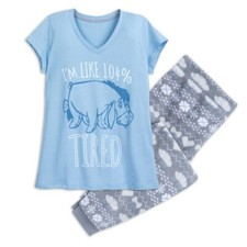 NWT Disney Store Eeyore Pajama set PJS Women Adult Winnie The Pooh many sizes