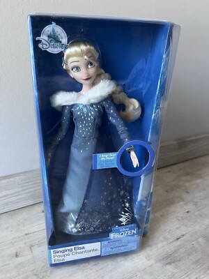 Disney Store singende Elsa Puppe neu ovp  Olaf taut auf  Edition 