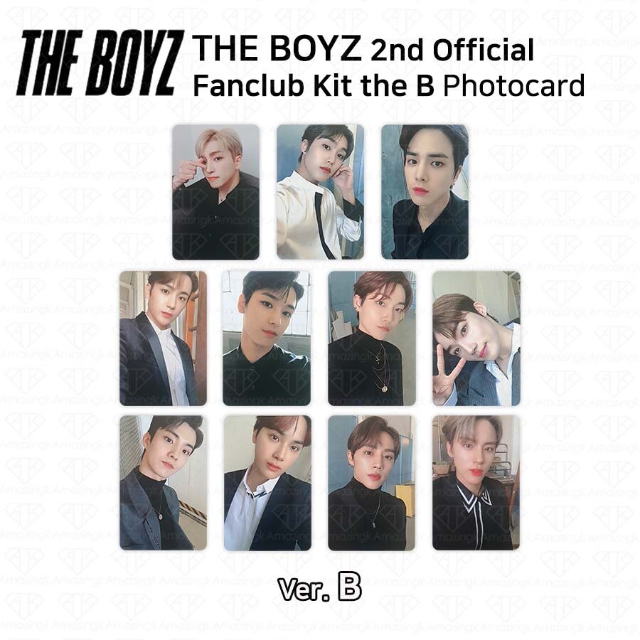 THE BOYZ 2nd Fan Club The B Official Goods Photocard Version B