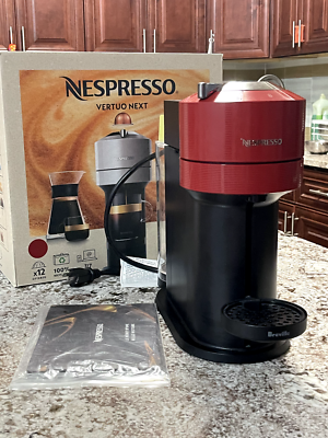 Nespresso Espresso Machine (BNV520RED): Vertuo Next in Cherry Red