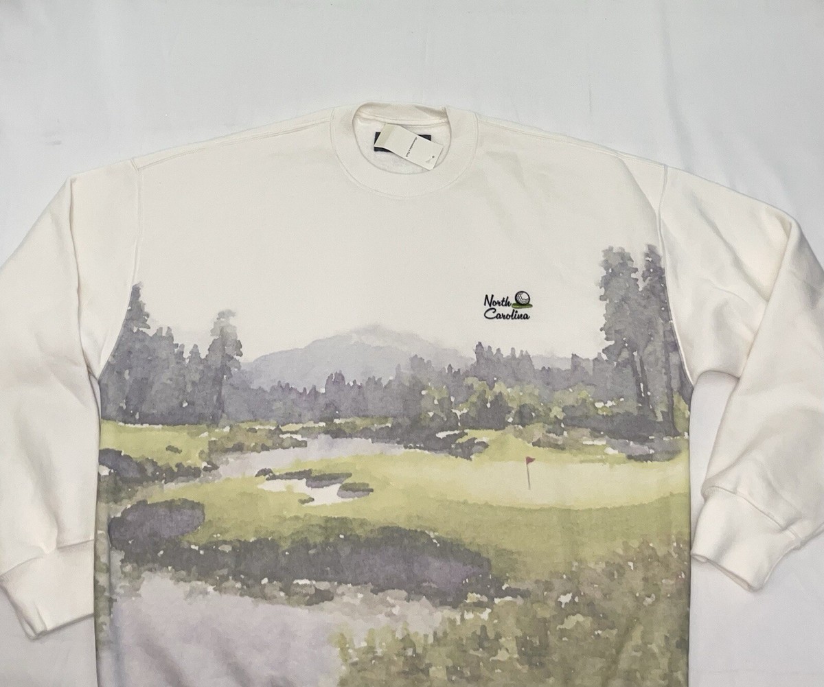 ★Abercrombie & Fitch★フィッシンググラフィックスウェット Abercrombie & Fitch Golf Graphic Crew Sweatshirt Size Medium