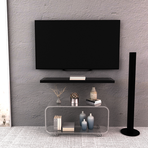 EVKA- Versatile Acrylic TV Stand and Coffee Table - Elevate Your Living Space - Bild 5 von 9