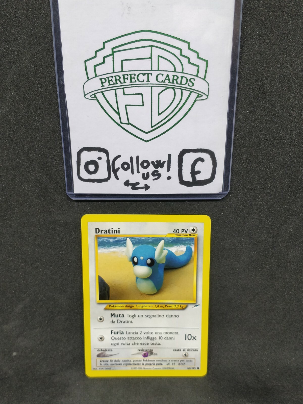 POKÉMON NEO DESTINY UNLIMITED DRATINI COMUNE 63/105 NM