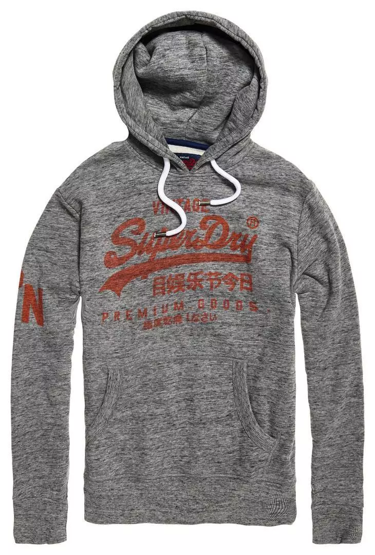 Superdry Men's Premium Goods Hood Sports Hoodie Urban Grey Grit Sizes: S -  XXL