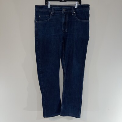 BUFFALO ''DRIVEN-X BASIC'' MEN'S DENIM Dark Wash BLUE JEANS 34X34, Actual 34X32