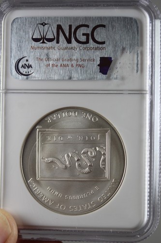 2006-P Ben Franklin Scientist Commemorative Silver Dollar : NGC MS70 - Picture 4 of 4