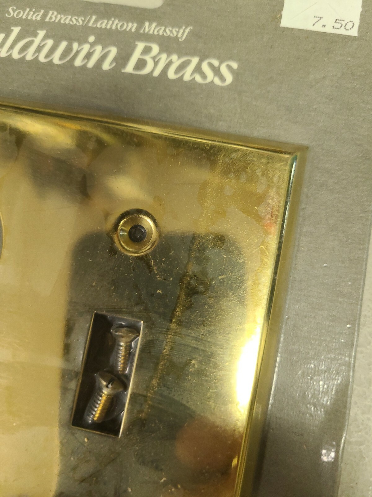 New Baldwin Solid Brass Electrical Outlet Light Switch