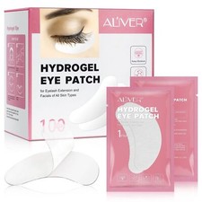 Augenpads Wimpernverl&auml;ngerung Augen Hydrogel Eyepads fusselfrei 100 Paar Box