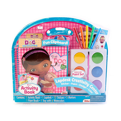 Disney S Doc Mcstuffins Art Lap Desk Set With Clipboard Activity