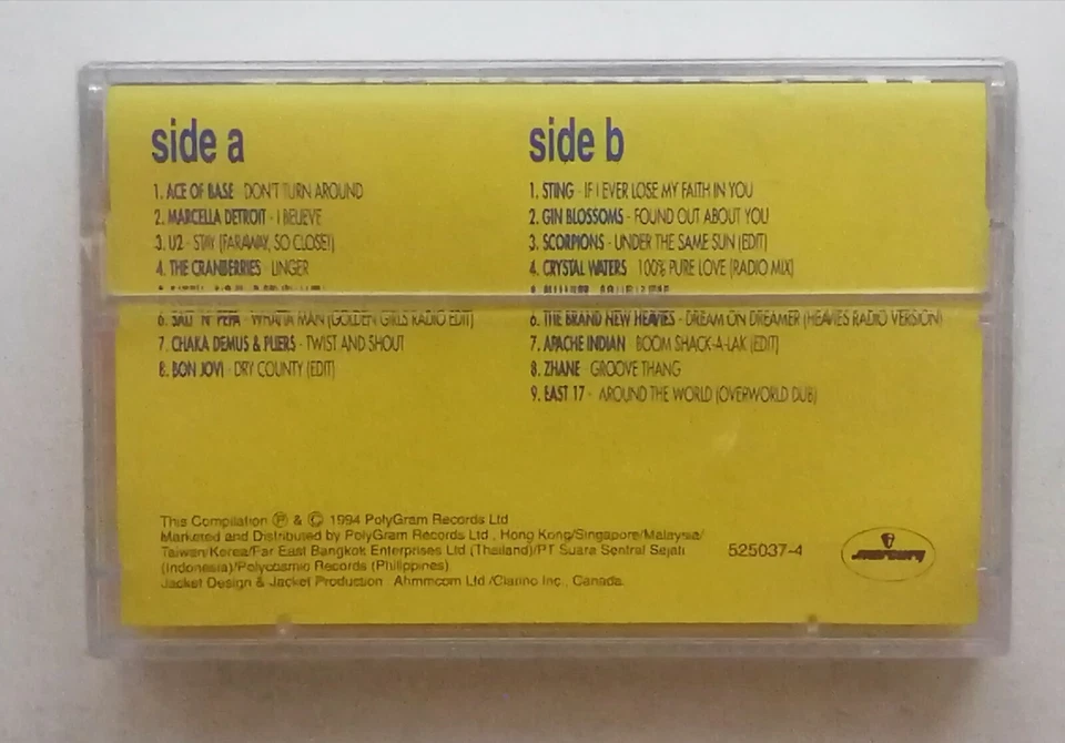 Super Hits 2 U2 Bon Jovi Scorpions Rare 1992 Malaysia Cassette Brand New Sealed - Image 2 of 3