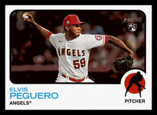 2022 Topps Heritage Elvis Peguero Los Angeles Angels RC Rookie #554 NM-MINT