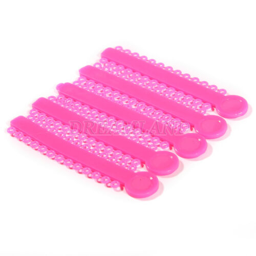 1040 Stck. Ligaturkrawatte Zahnkieferorthopädie Ring Elastisch Latexbänder 45 Farben - Bild 204 von 496