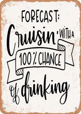 METAL SIGN - Forecast - Vintage Rusty Look