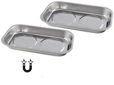 Mxp Heavy Gauge Stainless Steel Mechanics Magnetic Parts Tray - 2 Trays Mxp Heavy Gauge Stainless Steel Mechanics Magnetic Parts Tray - 2 Trays