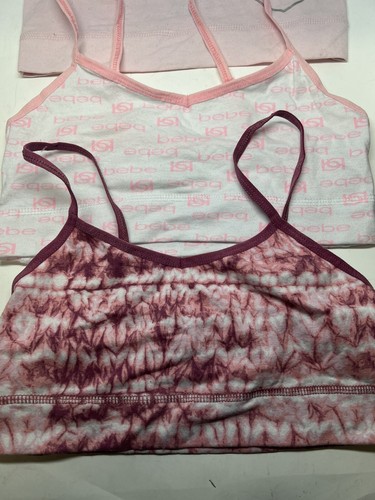 Bebe Girls Seamless Sports Bra 3 Pack Size M/32 New - Picture 4 of 4