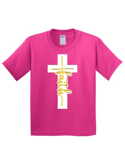 Jesus Cross Christianity Kid's T-Shirt Christ Religious Faith Bible Gift New Tee - Picture 11 of 15