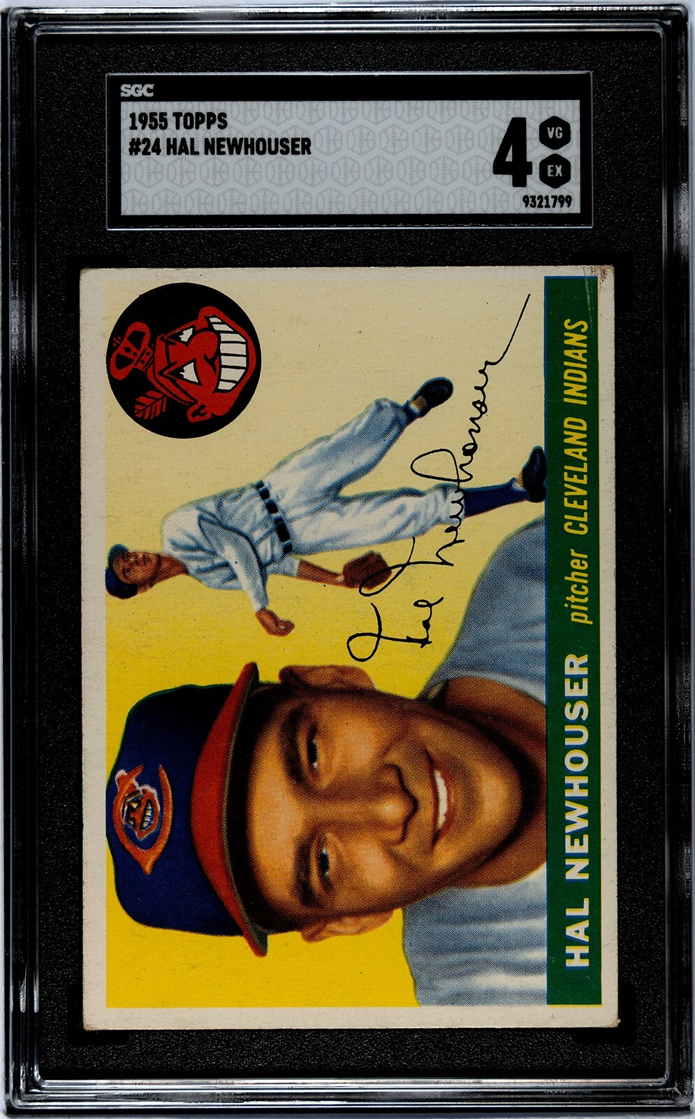 1955 Topps Hal Newhouser RC # 24 SGC 4