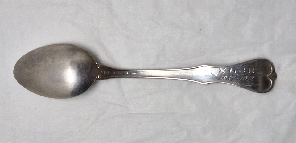 Camiseta Reed & Barton 1912 Ayuntamiento Nueva Jersey 25 aniversario Cuchara de plata de ley, 30 g Foto 3 de 4