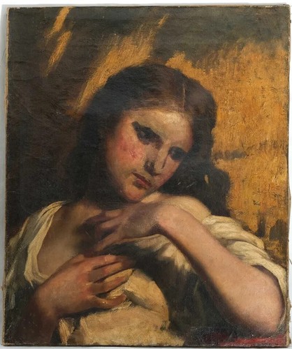 Antique Painting Original Woman Portrait 18th century Great Provenance - Picture 5 of 8