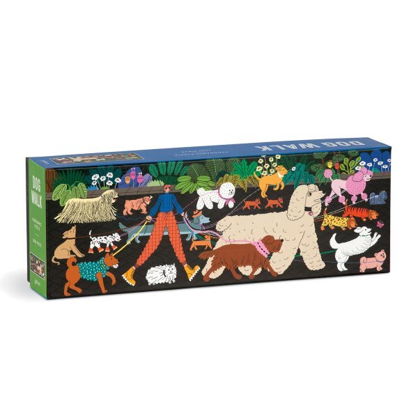 Dog Walk Panoramic Puzzle : 1000 Piece, Game by Galison (COR), Brand New, Fre...