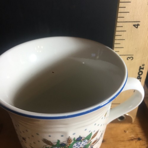 Plato, cuenco o taza con borde festoneado corazones de arándanos de mesa se vende por pieza - Imagen 25 de 28