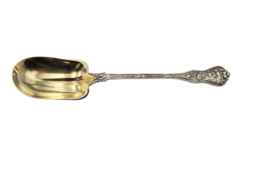 Редкая салатная сервировочная ложка Olympian Tiffany & Co 10 5/8 дюйма чистое серебро 164 г - Изображение 2 из 4