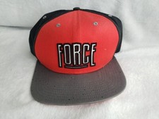 Vintage Nike Force Shoes Black Red Snapback Adjustable Hat Cap Looks NEW