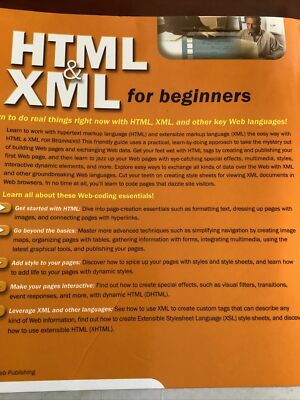HTML and XML for Beginners by Michael Morrison (2001, Trade Paperback)
