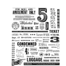 Tim Holtz Stampers Anonymous "ECCENTRIC" Rubber Cling Stamp Set 2022