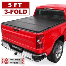 5FT 3 Fold Hard Truck Bed Tonneau Cover For 2004-2014 GMC Canyon Chevry Colorado