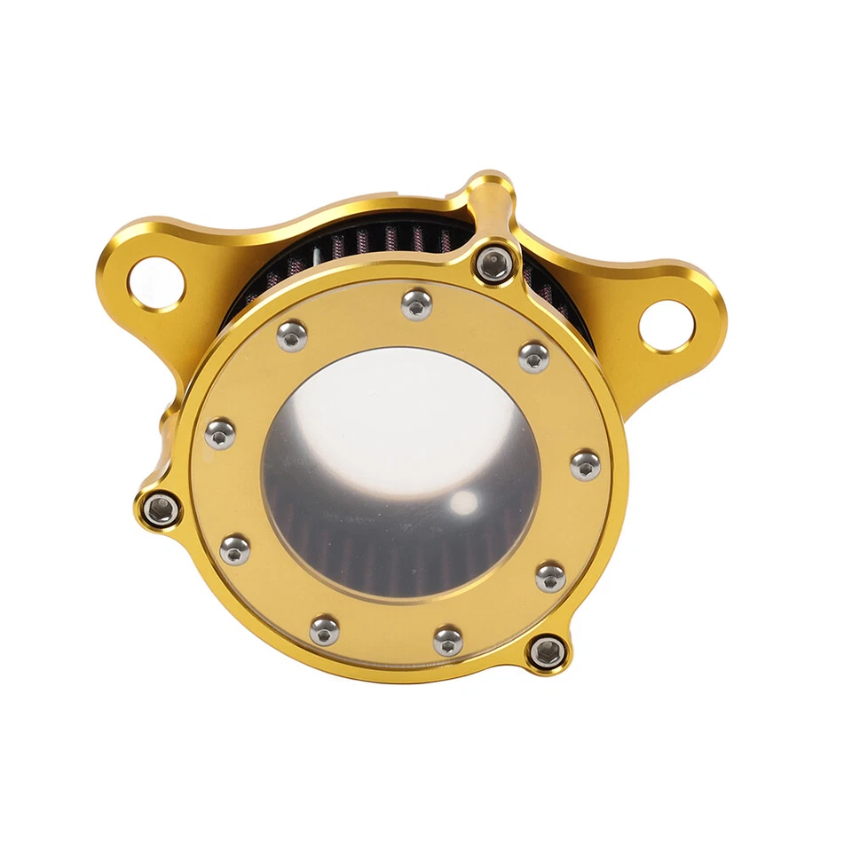 Air Cleaner Intake Filter Kit Gold For Harley Sportster XL 883 XL1200 1991-2022 - Image 3 of 4