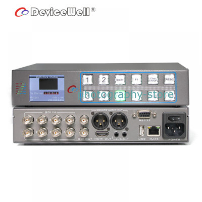 DeviceWell MVP9104 4-CH Quad Screen SDI 4K Monitor Multiview