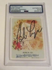 Bob Lazar signed autographed PSA DNA slabbed Allen&Ginter Area 51 Flying Saucers