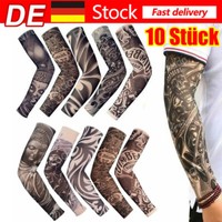 10StüCk TemporäRes Tattoo ÄRmel Armstulpen Arm Tattoo Strumpf TäTowierung ÄRmel