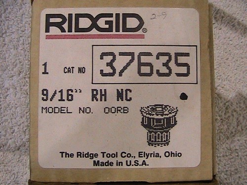 Ridgid 00-RB Complete 9/16-12 Bolt Die - Picture 4 of 4