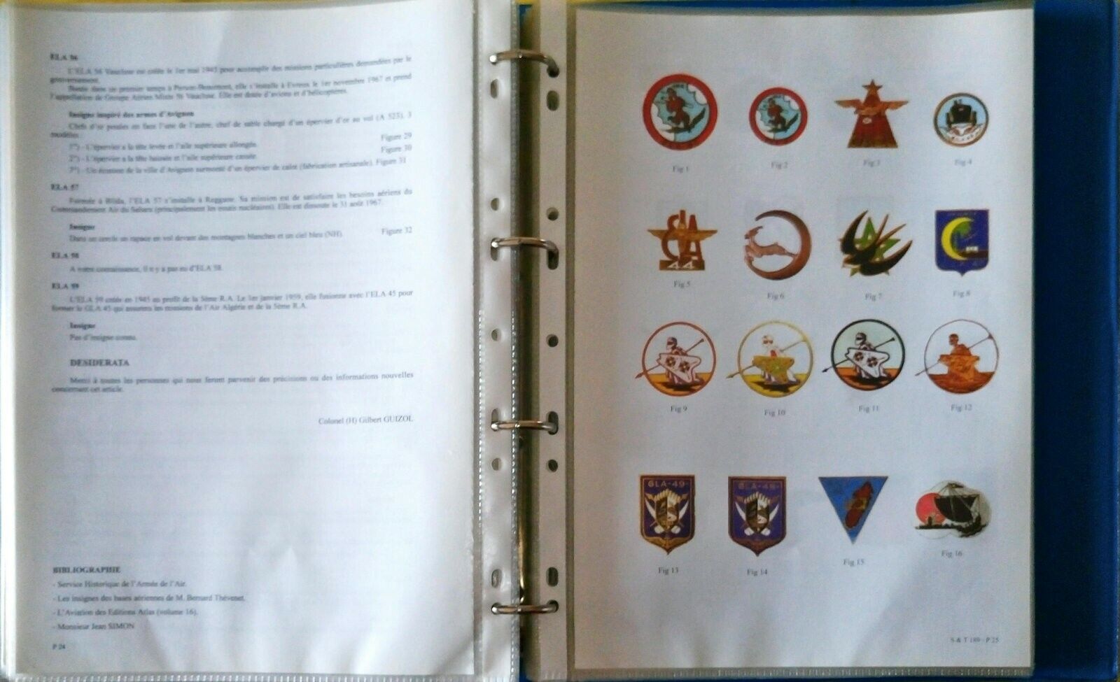 *Documentation Insignes Armée de l Air  2 - 46 documents pour au total 195 pages