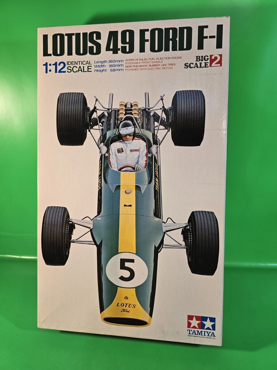 TAMIYA 1/12 - 1967 LOTUS 49 FORD F-1 Big Scale Model Kit TAMIYA 1/12 - 1967 LOTUS 49 FORD F-1 Big Scale Model Kit
