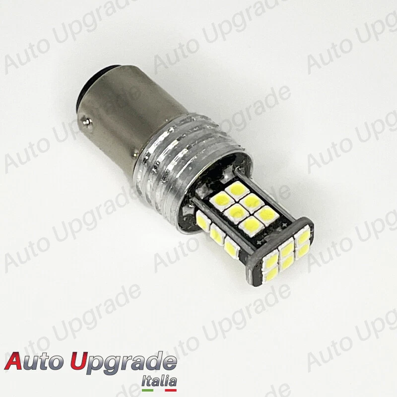 LAMPADA RETROMARCIA SINGOLA PER FORD FIESTA V P21W BA15S 15 LED CANBUS 6000K - Immagine 4 di 4