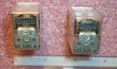 QTY (4) 185-53261-01 LA0022M101 GI CLARE 48V 4PDT TELEPHONE STYLE RELAYS NOS