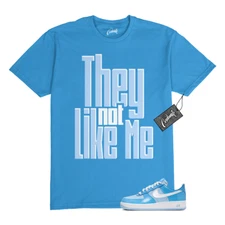 Air Force 1 Psychic Blue University Patent White LV8 T Shirt to Match NLM