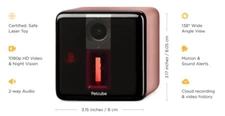 ⭐️Petcube Play Smart Pet Camera Interactive Laser Toy Remote Dog/Cat Rose Gold ✅